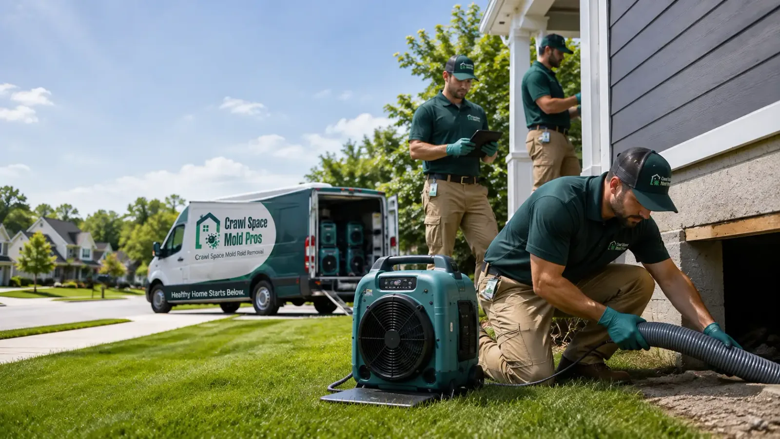 Crawl Space Mold Removal in Omaha, IL